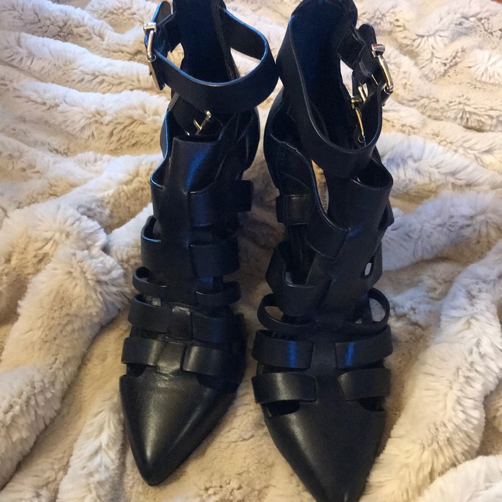 Black Strap Shoes